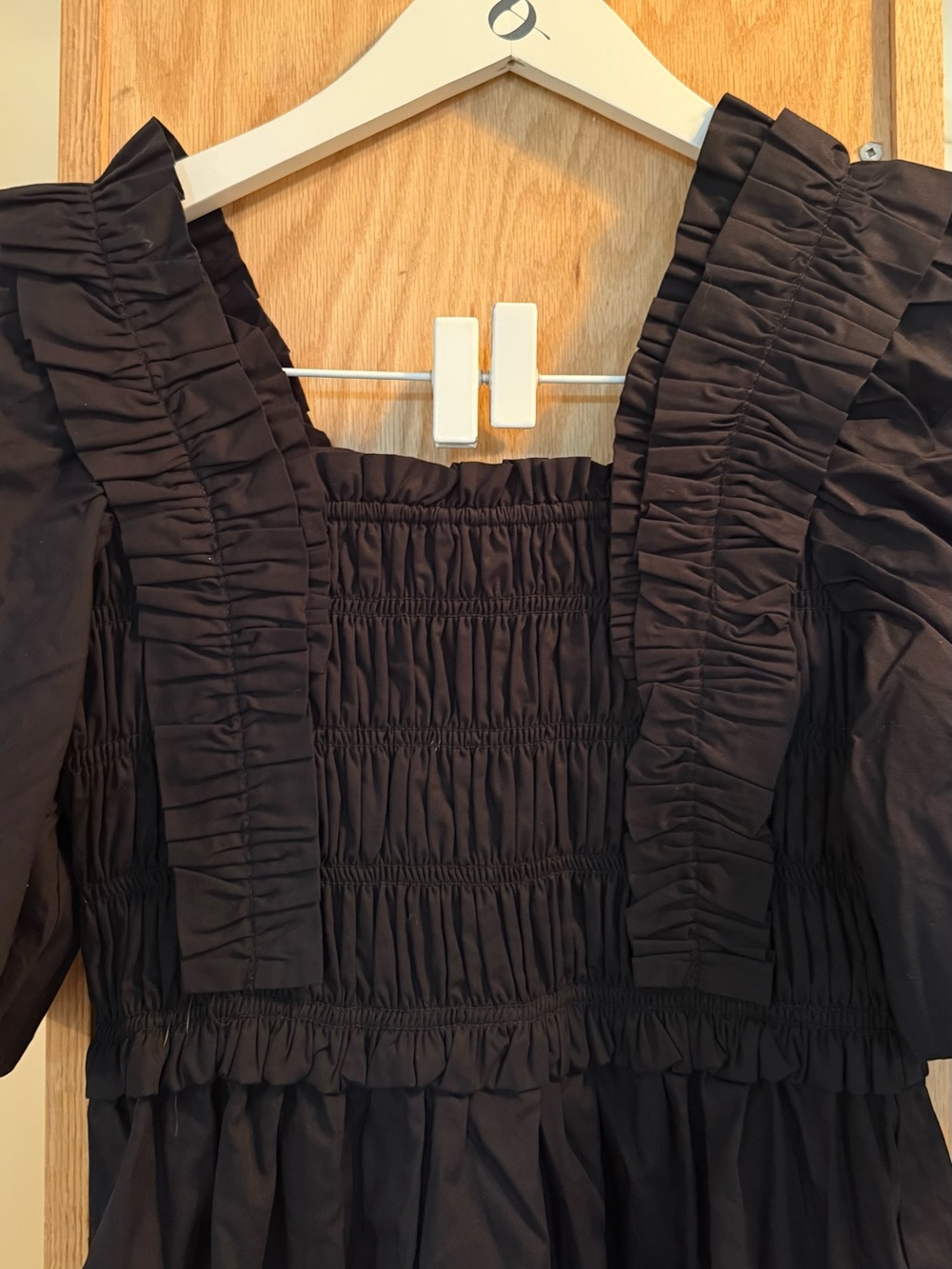 English Factory Ruffled Smocked Midi Dress - Picture 2 of 3